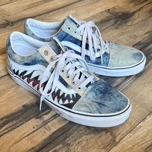 Vans Denim and Red Patterned Men's Sneakers